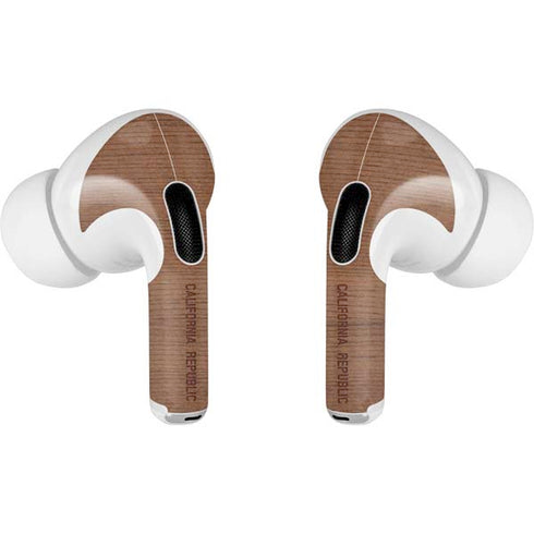 California Wood Flag AirPods Skins